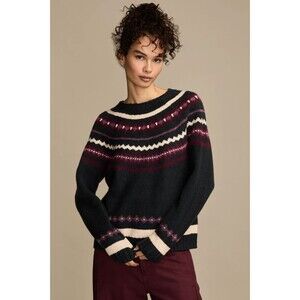Lucky Brand Womens XL SKI Wool Blend Fair Isle Pullover Crewneck Sweater NWOT